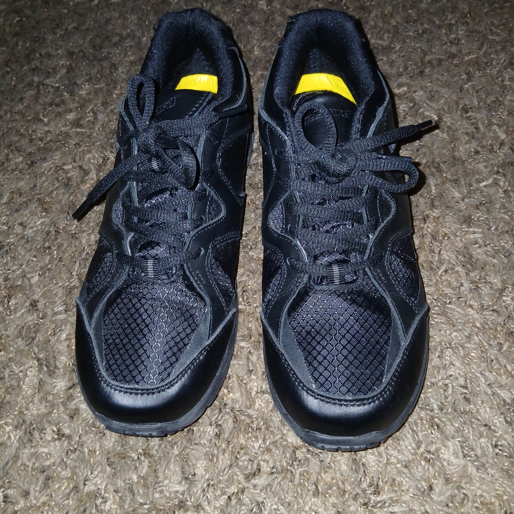 Dr. Scholl's Black and Yellow Athletic Shoes